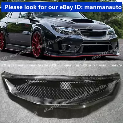 Carbon Fiber Front Mesh Grill Grille For 2008-2010 2011 Subaru Impreza WRX STi • $165.50