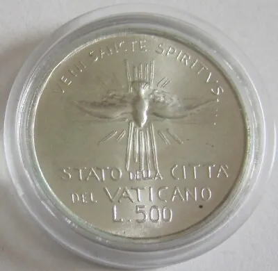 Vatican 500 Lire 1978 Sede Vacante September Silver • $29