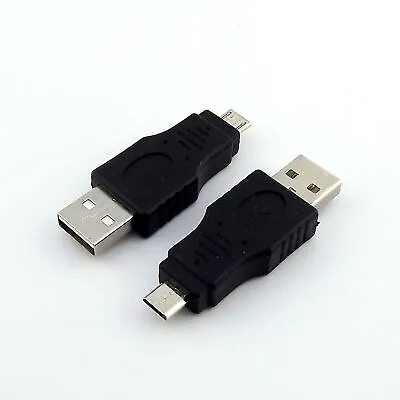 4pcs USB 2.0 A Male Plug To Micro-B USB 5 Pin Data Adapter Converter Connector • $7.99