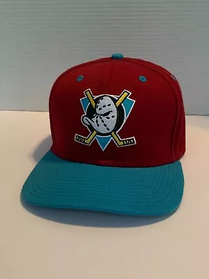 Anaheim Mighty Ducks Snapback Hat Cap Twins Enterprise One Size Vintage! • $34.99