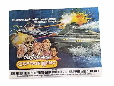 The Amazing Captain Nemo - 1976 - Original Vintage Quad Poster • £31.20