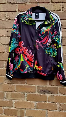 NIKE NSW FLORAL TRACK JACKET Size M RRP $155 • $23