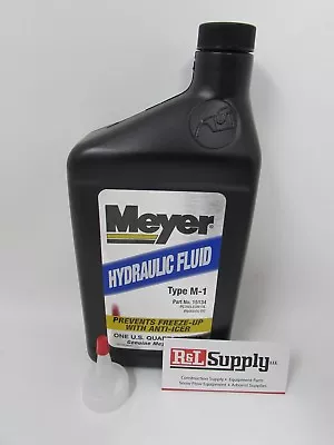 1 Quart Genuine Meyer Snow Plow Oil Hydraulic Fluid W/ Anti Icer 15487 15134 • $18.75