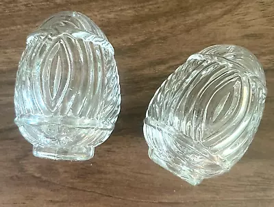 Pair Of Vintage Art Deco Glass Birdcage Water/Seed Dishes! Hendryx! • $12.99