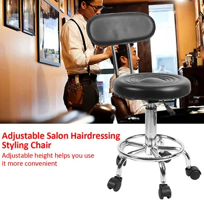 Beauty Spa Salon Stool Hairdressing Styling Barber Tattoo Massage Chair Black • £26.99