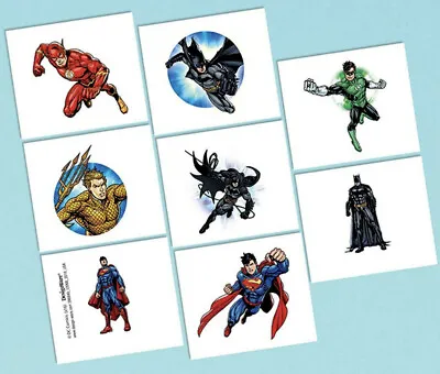 JUSTICE LEAGUE Tattoos Party Favours Loot Lolly Bag Birthday  • $3.55