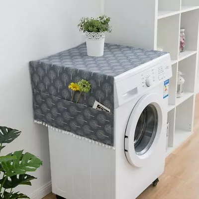 Drum Washing Machine Cover Single Door Refrigerator Cover Dustproof With Pockets • $17.35