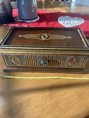 Vintage Wooden Box With Drawer Maybe A Vintage Cigar Box • $4.99