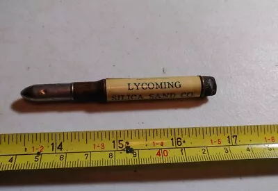 Vintage Lycoming Silica Sand Co Montoursville PA Advertising Bullet Pencil • $14.99