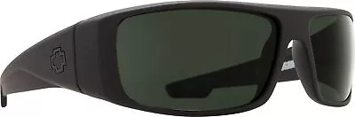 Spy Optics - Men's Logan Sunglasses Soft Matte Black Happy Gray Green Polarized • $107.99