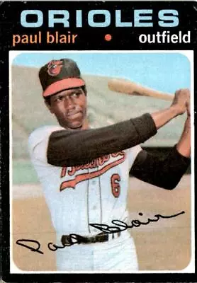 1971 Topps #53 Paul Blair Baltimore Orioles VintageOriginal • $1.99