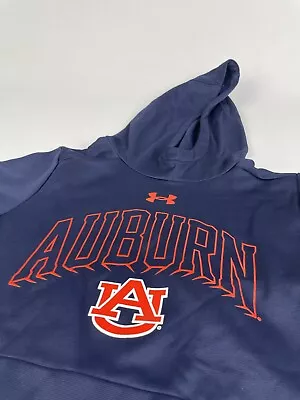 NEW Auburn Tigers Under Armour Youth M Medium Blue Hoodie Sweatshirt NWT • $16.99