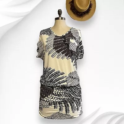 Manuhealii Tunic Mini Dress Size XS Haole Koa Print Hawaiian • $69.70