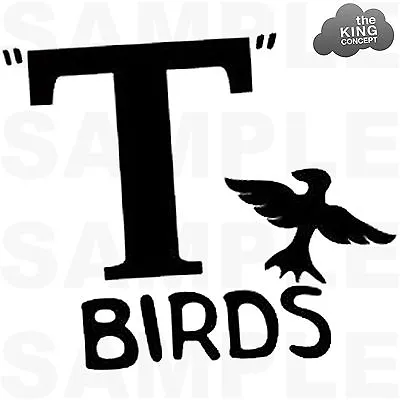 £1.79 • Buy T Birds Iron On T-Shirt Transfer Grease Jacket T-Bird John Travolta Stag Night !