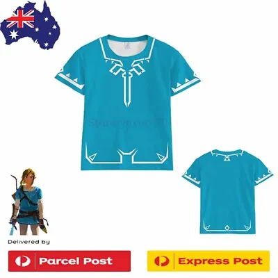 $26.80 • Buy Zelda Breath Of The Wild T Shirt Boy Girl Cartoon Fashion Clothing Kid&Adult