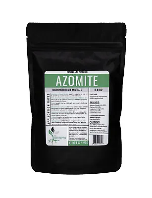 8 Ounce AZOMITE Fertilizer Powder - 67 Trace Minerals - Volcanic Ash Rock Dust • $9