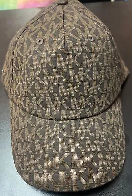 Michael Kors Printed MK Logo Adjustable Baseball Cap Hat Brown NWT! • $30