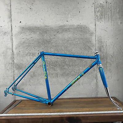 Vintage Gitane Frame Set 51 Cm Reynolds 531 Steel Honeycomb Spiderweb 120 Blue • $599.99