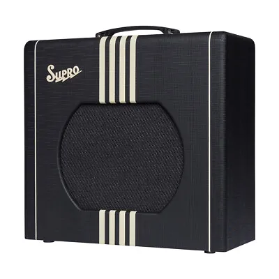 Supro 1822 Delta King 12 15-Watt 1x12  Tube Guitar Combo Amplifier Black & Cream • $699