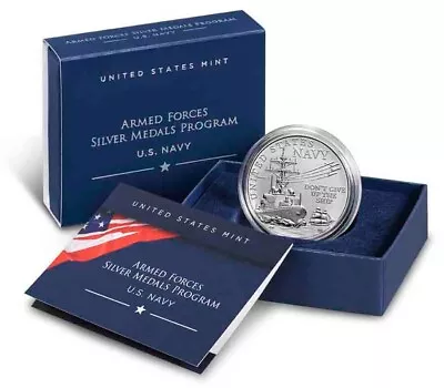 U.S. Navy 1 Oz Silver Medal Armed Forces Silver Medals Program - Free Shipping • $83.99