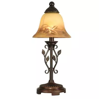 Dale Tiffany Durable Mini Lamp Leaf Vine Hand Painted 16.75  Antique Golden Sand • $102.08