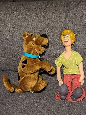 Vintage Scooby Doo & Shaggy Talking Soft Toy Plush Toys 11  Cartoon Network • £23.99