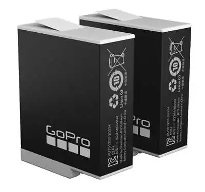 $69 • Buy Gopro ENDURO Rechargeable Battery - 2 Pack For Hero 9 / 10 / 11 Black