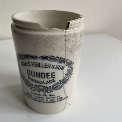 Vintage James Keiller Sons Dundee Marmalade 1lb. Damaged. • £8.99