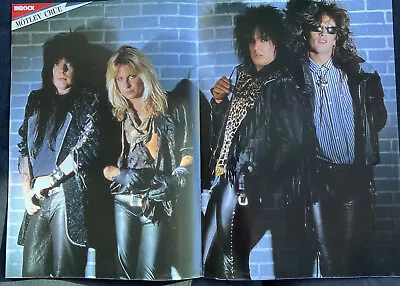 MOTLEY CRUE Inrock JAPAN Poster TOMMY LEE NIKKI SIXX VINCE NEIL EX 1980’s METAL • $25