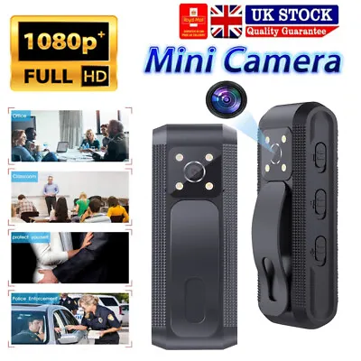 £14.99 • Buy Portable Mini Body Camera HD 1080P Night Vision Cam Video Audio Recorder Clip On