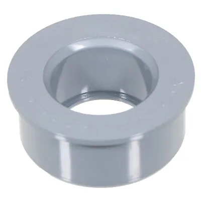 32mm Boss Adaptor Solvent Soil Stack Waste Pipe Reducer Push Fit Seal Ring Grey • £7.69