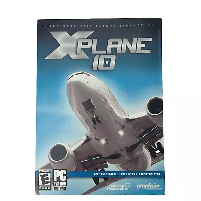 X-Plane 10 For PC - Regional: North America - PC Flight Simulator Game • $30