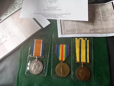 WW1  Medal Trio ~War Victory & Territorial Forces Medals ~ Issued. • £260