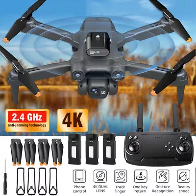 4K Mini Drone HD Camera Drone Kids Foldable RC Quadcopter With 3 Batteries Gifts • £26.89