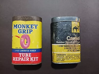 Vintage Monkey Grip Camel Rubber Tube Repair Kit Lot W/ Contents • $15