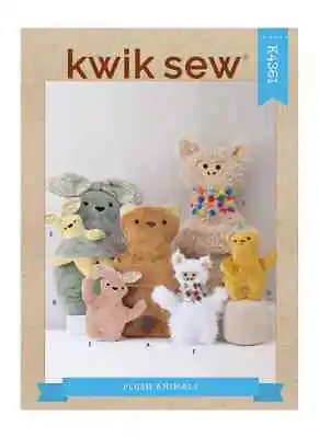 £5.99 • Buy SIMPLICITY Kwik Sew Sewing Pattern K4361 Childs Assorted Plush Animals