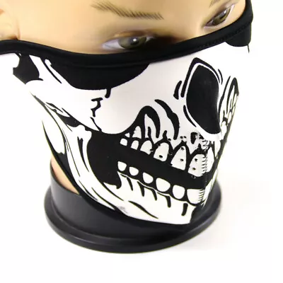 Motorcycle Half Face Mask Cover Fleece Ski Snow Cycling Warm Neck Guard Scarf US • $10.99