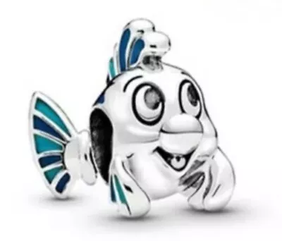 Disney  The Little Mermaid Flounder Fish Charm For Bracelet • $35.98