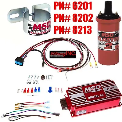 MSD Ignition 6201 DIGITAL 6A IGNITION BOX MSD COIL 8202 MSD BRACKET 8213 COMBO • $382.95