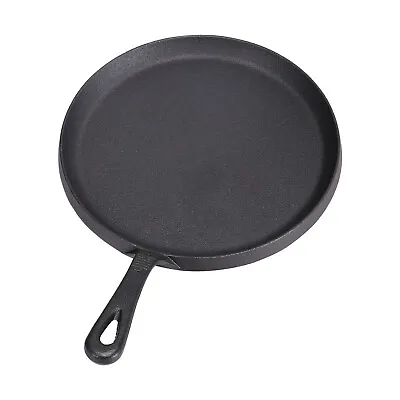 £13.99 • Buy Non Stick Cast Iron Round Fry Pan Skillet Frying/Griddle Steak Plate BBQ Cooking