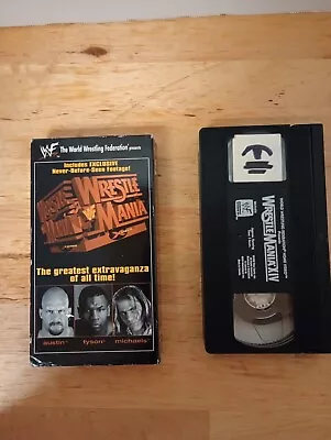 WWF WrestleMania XIV Home Video VHS WWE Stone Cold Mike Tyson ZJ6921 • $7