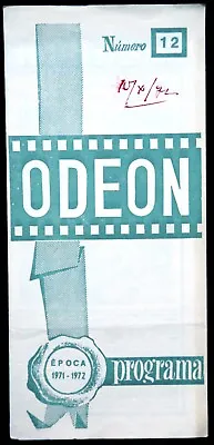 Odeon - Portuguese Movie Theater Program 1971/72 - No Desearás Al Vecino Del 5º • £6.27