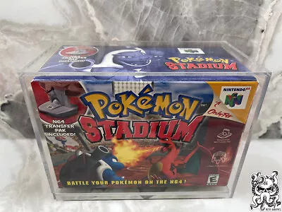 SNES N64 Video Game Acrylic Display Case CIB Sealed Pokemon Stadium • $35