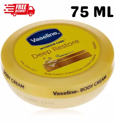 Vaseline Intensive Care Deep Restore Moisturising Cream Soft Glowing Skin 75ml • £3.99