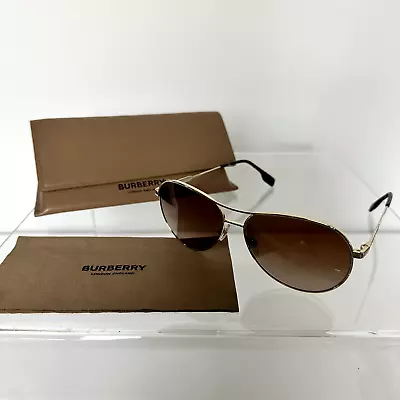 Burberry Designer Eyewear Tara Metal Pilot Women's Sunglasses Authentic • $245.95