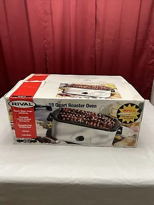 VTG NOS Rival 18-Quart Roaster Oven RO180k W With New Electric Knife Included • $114.99
