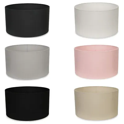 Ceiling Light Shade Table / Floor Lampshade Cylinder Pendant Easy Fit Lighting • £14.99