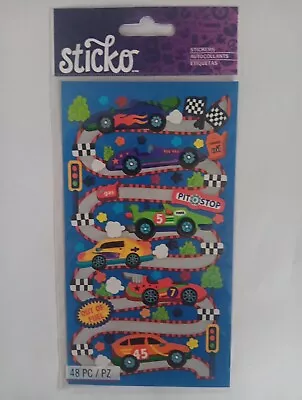 Race Car Rama Stickers Scrapbook Planner Papercraft Craft Party Vehicles Invites • $3