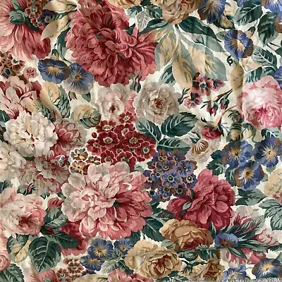 £79.99 • Buy Sanderson Curtains Wide  L140cm W227cm Rose And Peony Floral Flowers Vintage