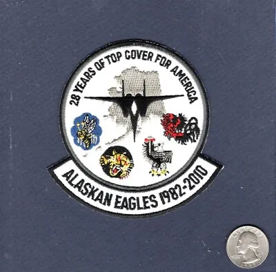 Original 28 Years Top Cover 2010 ALASKAN F-15 EAGLE USAF Squadron Patch • $9.99